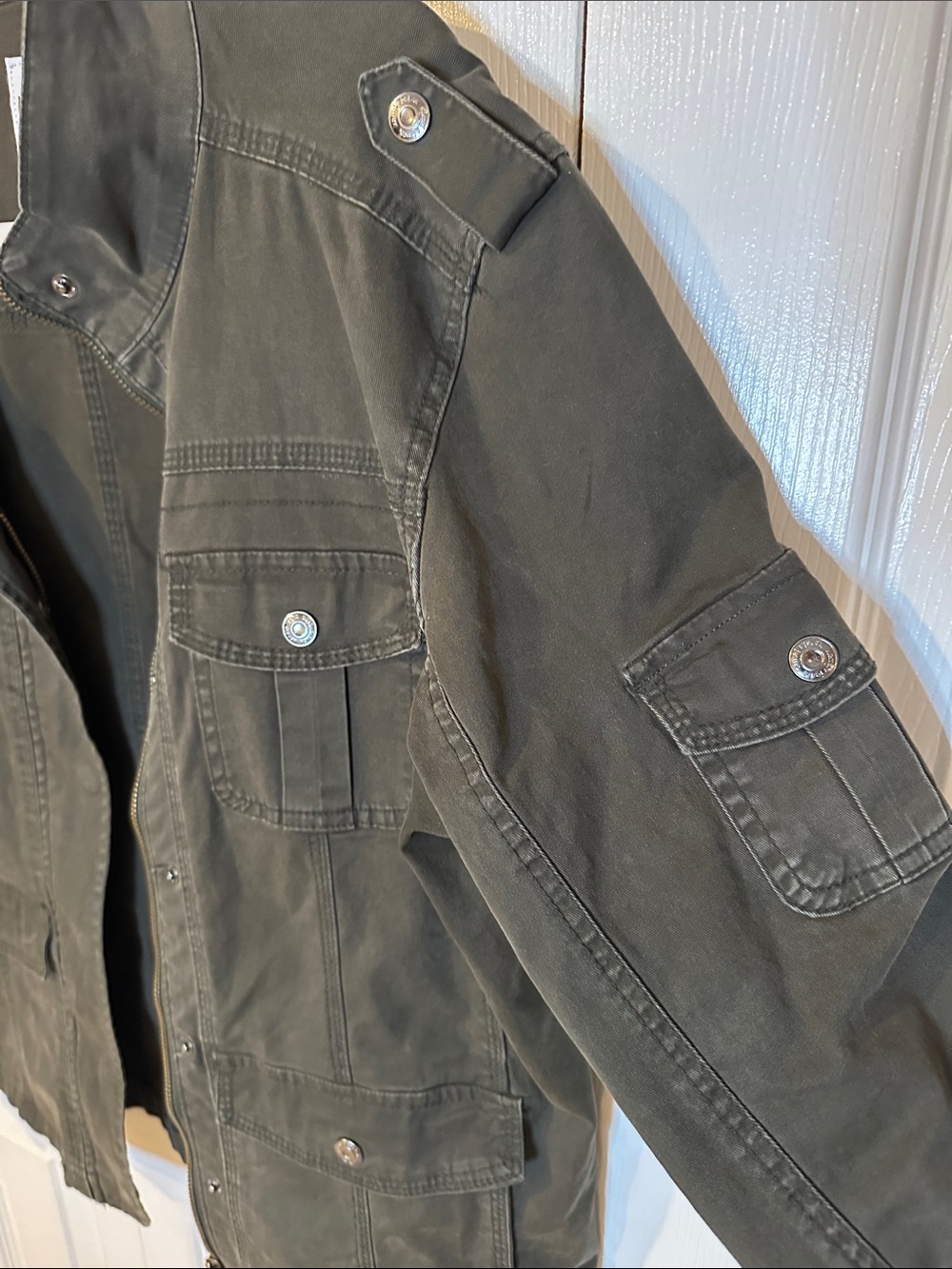 kensie Olive Green Utility Jacket | XL - Picture 4 of 15